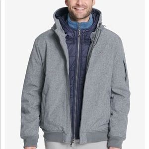 Tommy Hilfiger Softshell Hooded Bomber Jacket
